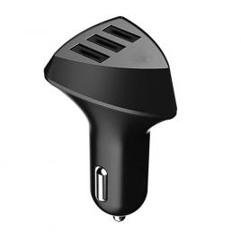 Incarcator auto, 3usb, 4.2a, dc12/24v, negru
