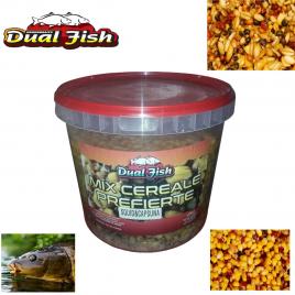 Nada Dual Fish, Mix cereale prefierte, Ambalat la galeata de 5kg, seminte prefierte si aromatizate