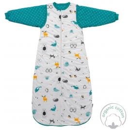 Sac de dormit cu maneca lunga detasabila polar pals 110 cm 2.5 tog