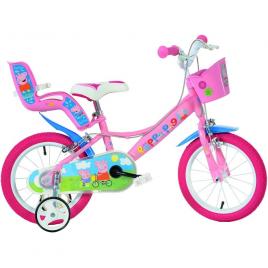 Bicicleta copii dino bikes 14 inch peppa pig