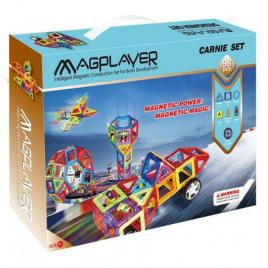 Joc de constructie magnetic 98 piese magplayer