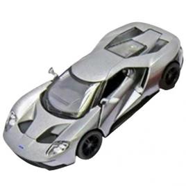 Masinuta die cast ford gt 2017, scara 1:38, 12.5 cm, gri