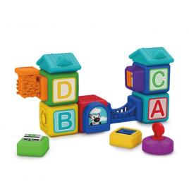 Blocuri magnetice de activitati bridge & learn baby einstein 15 piese