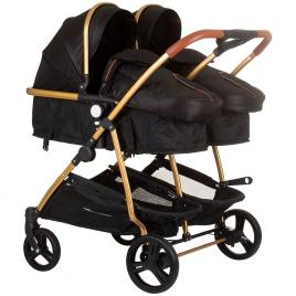 Carucior gemeni chipolino duo smart 2 in 1 obsidian gold