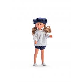 Papusa celia cu pantalonasi albastri 30 cm