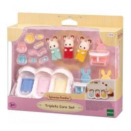 Set de ingrijire a iepurasilor tripleti sylvanian families