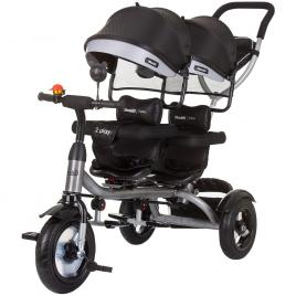 Tricicleta gemeni chipolino 2play obsidian silver