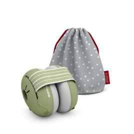 Casti antifonice pentru bebelusi cu protectie auditiva snr 23 alpine muffy baby green