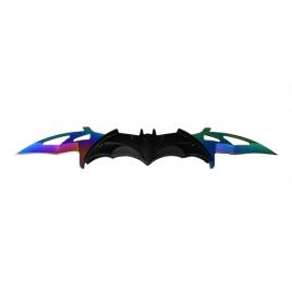 Briceag-cutit, doua taisuri, negru-multicolor, fade batman style, 32 cm