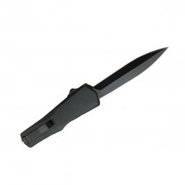 Briceag automat de vanatoare ideallstore®, futuristic blade, pvc, 23 cm, negru