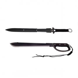 Set doua sabii de vanatoare, ideallstore®, british rebellion, 61 cm, teaca inclusa