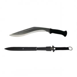 Set maceta si sabie, ideallstore®, otel inoxidabil, argintiu, 44 cm