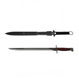 Set maceta si sabie de vanatoare, ideallstore®, otel inoxidabil, 61 cm