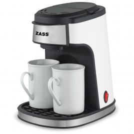 Cafetiera cu filtru zass zcm 01, putere 450w, 2 cesti ceramice incluse, dimensiuni reduse, picioruse antialunecare