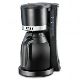 Cafetiera cu termos zass zcm 11, putere 800w, capacitate 6-8 cesti, cana termos din sticla 1l, filtru permanent detasabil, functie mentinere cald