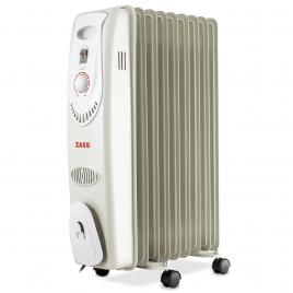 Calorifer electric zass zr 09c, 9 elementi, 2000w, 3 trepte, termostat, protectie la supraincalzire