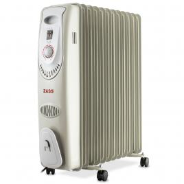 Calorifer electric zass zr 12c, 12 elementi, 2500w, 3 trepte, termostat, protectie la supraincalzire