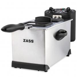 Friteuza zass zdf 02, putere 2000w, capacitate 3l, temporizator 30min, termostat reglabil 130-190 grade