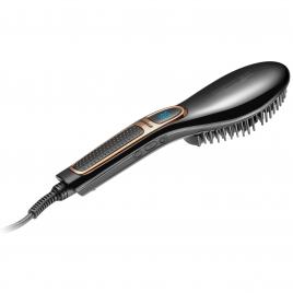 Perie electrica pentru indreptat parul trisa straightener smooth ceramic 1310.42, temperatura intre 140-210 grade, display lcd, culoare negru