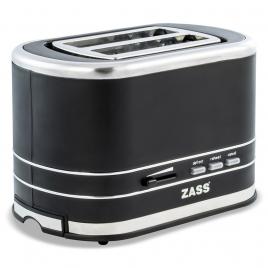 Prajitor de paine zass zst 04, 800w, 2 felii, negru