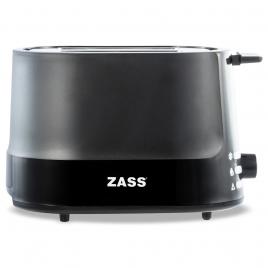 Prajitor de paine zass zst 10 bl black line, 850w, functie reincalzire / decongelare / anulare, oprire automata, tavita pentru frimituri