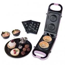 Snack maker trisa culoare roz 7364.8712, putere 700 w, doua tavi interschimbabile (una pentru cake pops si una pentru cornete de inghetata)