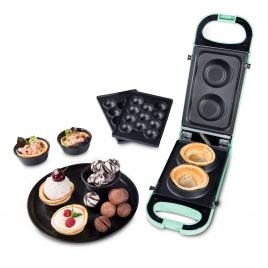 Snack maker trisa culoare verde 7364.1412, putere 700 w, doua tavi interschimbabile (una pentru cake pops si una pentru cornete de inghetata)
