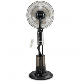 Ventilator cu telecomanda si pulverizare apa zass zmf 02 black cu pulverizare super fina 320 ml/h, putere 75w, 3,2l capacitate rezervor, 3 trepte