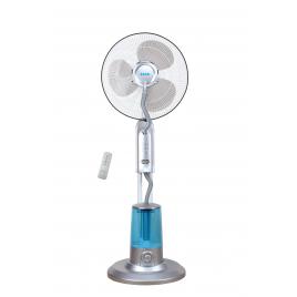 Ventilator cu telecomanda si pulverizare apa zass zmf 02 silver, 75 w, pulverizare super fina 320 ml/h, 3.2 l capacitate rezervor, 3 trepte