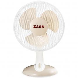 Ventilator de birou zass ztf 1201, 46w, 3 viteze, 30cm diametru, alb
