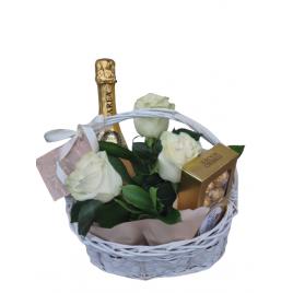 Cos cu prosecco si bomboane