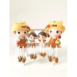 Figurine de rasina familia love you
