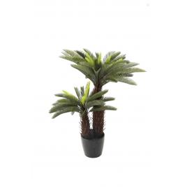 Planta artificiala premium cycas cu 2 tulpine 90cm