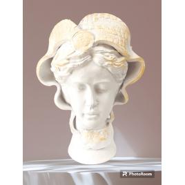 Vaza ceramica decorativa venus alb antichizat