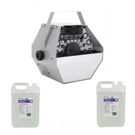 Set petrecere masina de baloane si lichid,  ideallstore®, argintiu, 10 l