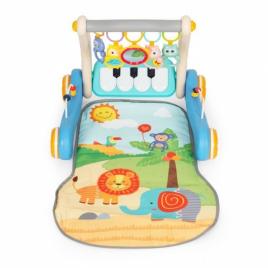 Antemergator educational 2 in 1 cu salteluta de joaca huanger he0637 albastru