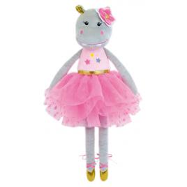 Jucarie pus muzicala jemini 40 cm balerina hipopotam