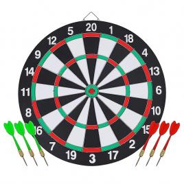 Tabla darts clasica, 6 sageti, 38cm