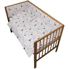 Lenjerie patut hubners hearts 4 piese multicolor