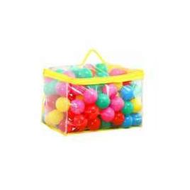 Set de 100 bile din plastic ecotoys