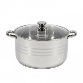 Oala inox+capac, 30x17 cm, 12 l, myra