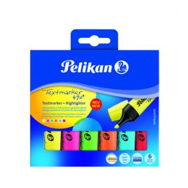 Textmarker 490, set 6 culori, cutie carton