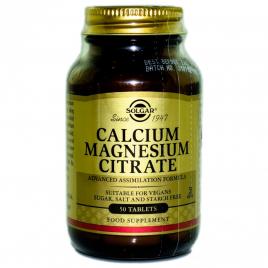 Calcium magnesium citrate tabs 50cps solgar
