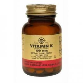 Vitamin k1 100mcg 100tb solgar