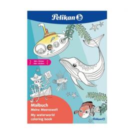 Carte de colorat `blue sea`, format a4 48 file, contine 100 abtibilduri