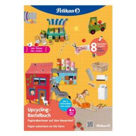 Carte pentru activitati creative cu stickere, motiv farm, format a4 32 file, f1