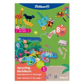 Carte pentru activitati creative cu stickere, motiv jungle, format a4 32 file,