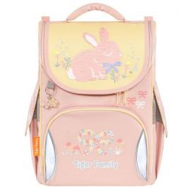 Ghiozdan neechipat nature quest pro, motiv bows and bunny