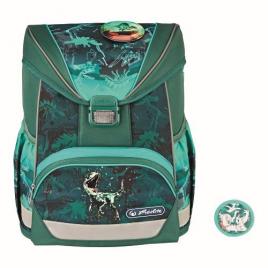 Ghiozdan neechipat ultralight, motiv green rex