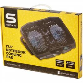 Laptop cooling pad ncp025, usb, 10-17
